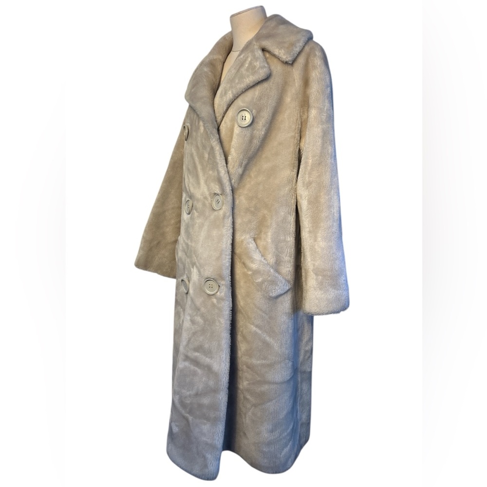 Vintage 50’s Borgana faux fur teddy bear coat